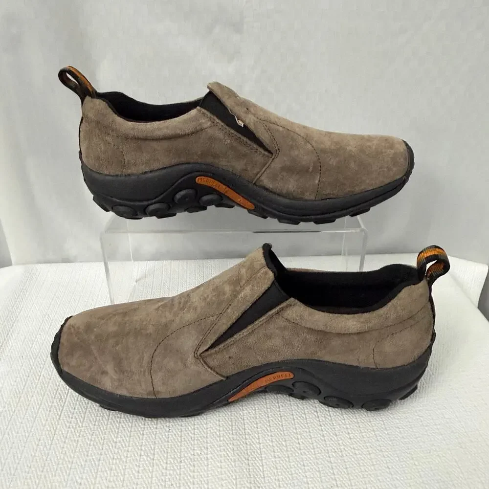 Merrell Jungle Moc Shoes Mens Size 8.5 Gunsmoke Suede Slip On Casual